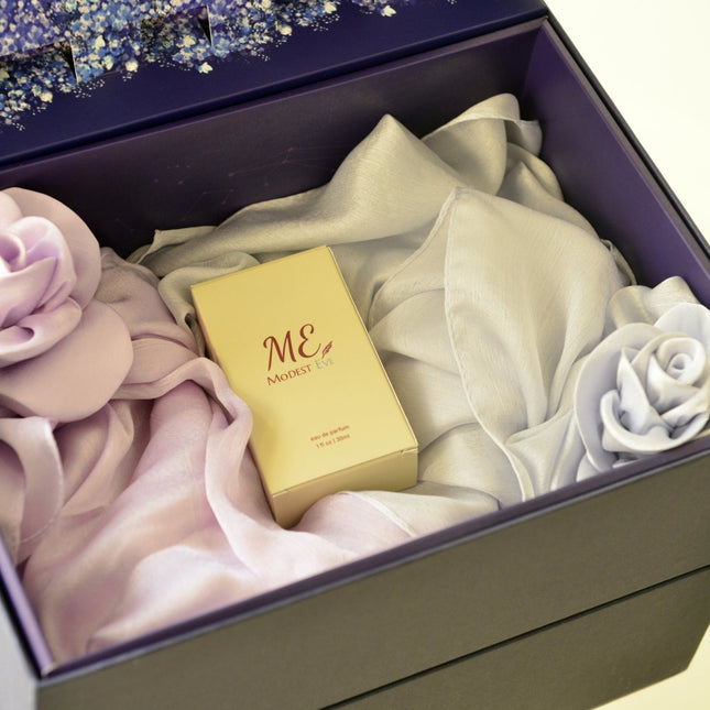 Double Rose Perfume Gift Box - Modest Eve- -gift set-hijab
