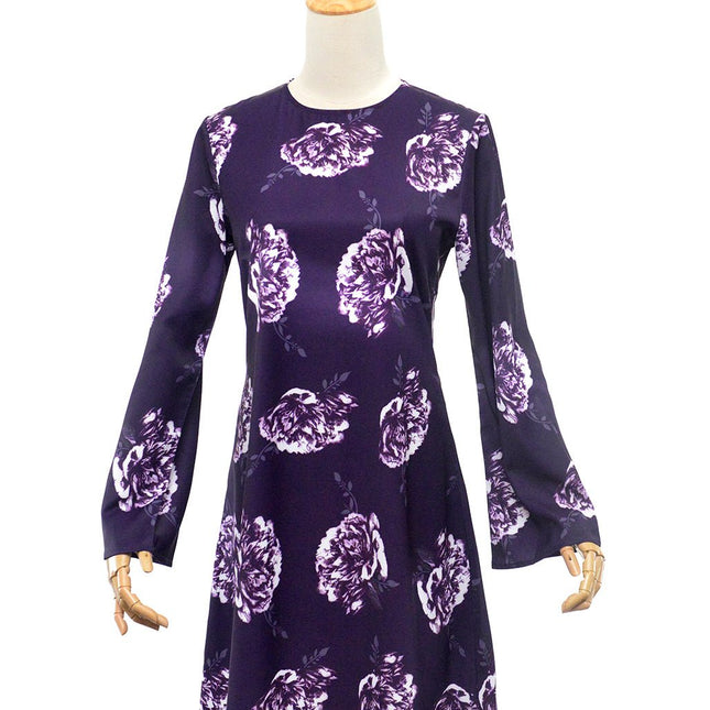 Lilac Rose Tunic - Modest Eve- Dress-A-line-backzip