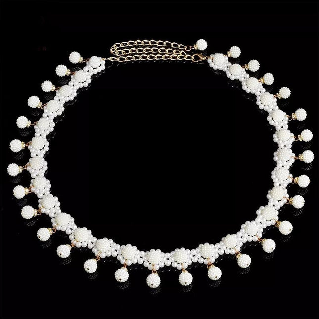 Pearl chain belt - Modest Eve- -accessories-belt