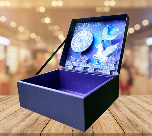 3D Galaxy Pop-Up Gift Box