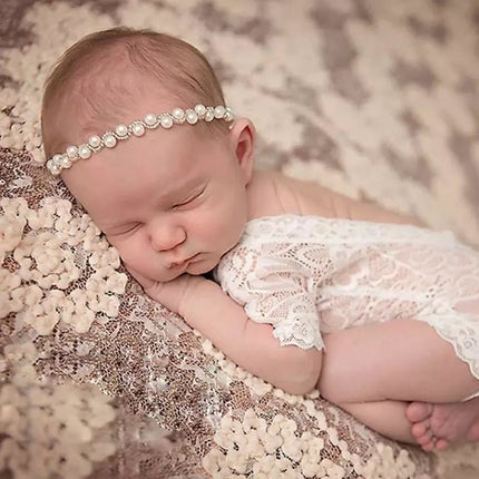 Baby Eve Pearl head Band - Modest Eve- -accessories-Babies
