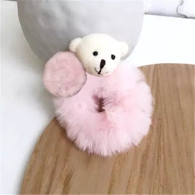 Plush Scrunchie Teddy Bear - Modest Eve- -accessories-baby eve