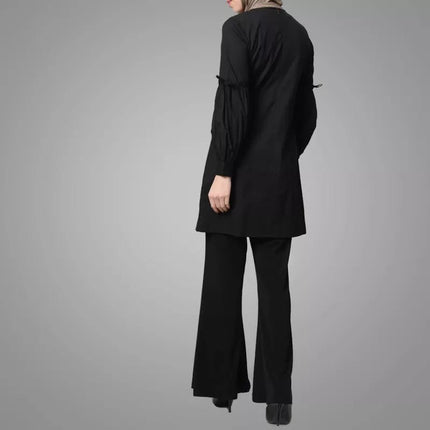Sleek Embroidered Tunic - Modest Eve- -embroidery-shirt